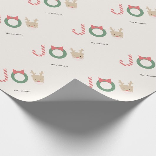 Papier Cadeau Joie Reindeer avec crème Masque Noël (Coin)