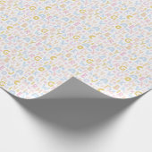 Papier Cadeau Joli ABC Alphabet Motif Baby shower pastel (Coin)