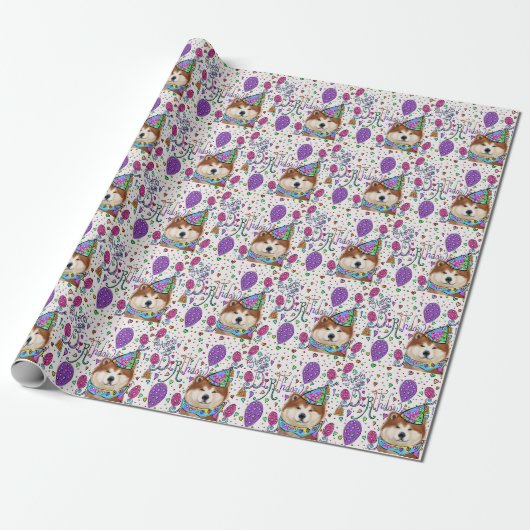 PAPIER CADEAU JOLI ANNIVERSAIRE (Déroulé)