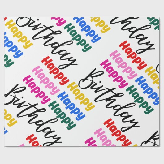 PAPIER CADEAU JOLI ANNIVERSAIRE (Plat)