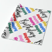 PAPIER CADEAU JOLI ANNIVERSAIRE (Déroulé)