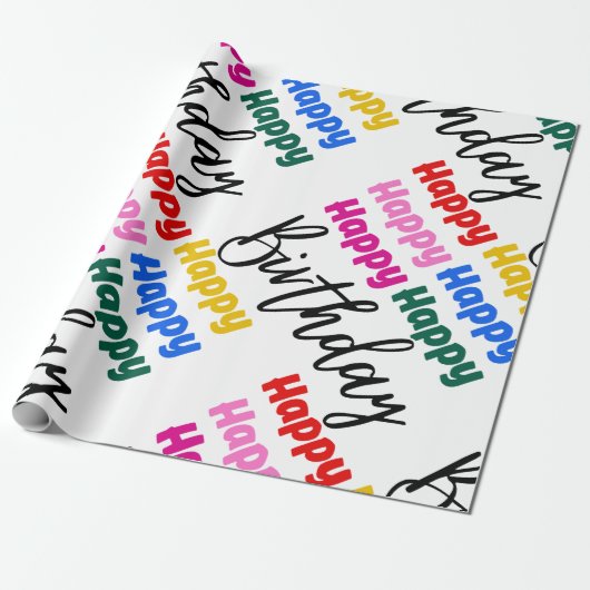 PAPIER CADEAU JOLI ANNIVERSAIRE (Déroulé)