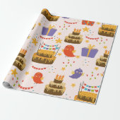 PAPIER CADEAU JOLI ANNIVERSAIRE (Déroulé)