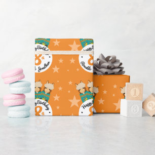 Papier Cadeau Joli Anniversaire des Alpacas Garçon en Serapes Tu