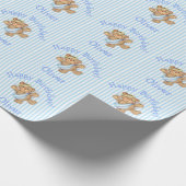 Papier Cadeau Joli Anniversaire Teddy Bear Angel Baby Boy (Coin)