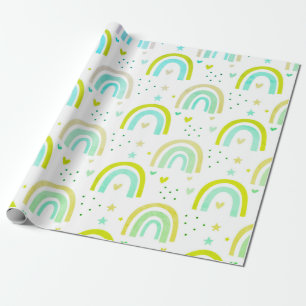 Papier Cadeau Joli arc-en-ciel imprimé