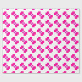 Papier Cadeau Joli arc pixelisé 8 bits (Plat)