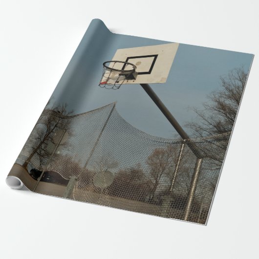 Papier Cadeau Joli basket-ball (Déroulé)