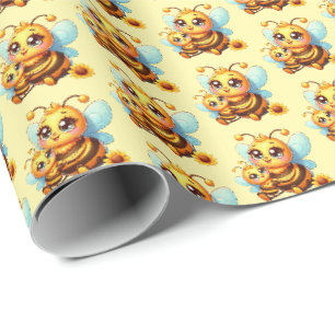Papier Cadeau Joli bébé voir douche personnalisable