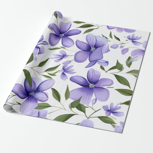Papier Cadeau Joli bleu (Déroulé)