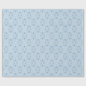 Papier Cadeau Joli bleu blanc Noël damassé cadeau envelopper (Plat)