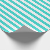 Papier Cadeau Joli Bleu rayé (Coin)