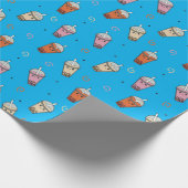 Papier Cadeau Joli Boba Bubble Tea (Coin)