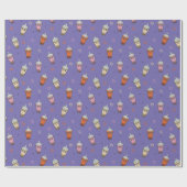 Papier Cadeau Joli Boba Bubble Tea (Plat)