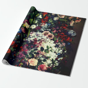 Papier Cadeau Joli bouquet de fleurs dans un vase