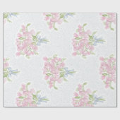 Papier Cadeau Joli Bouquet rose (Plat)