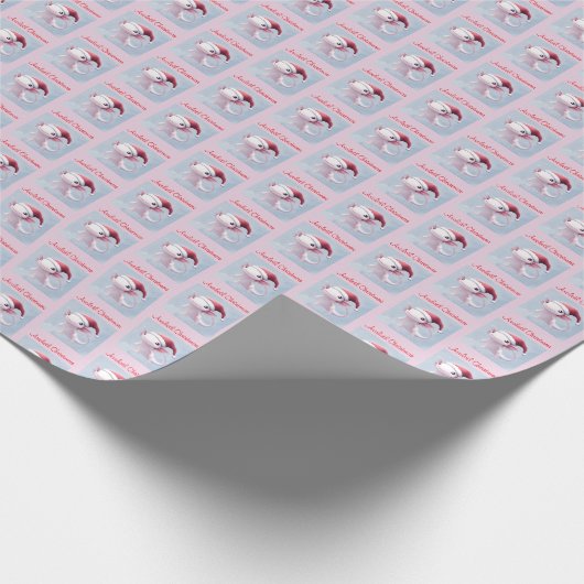 Papier Cadeau Joli cadeau de Noël Axolotl enveloppé, Joyeuses va (Coin)