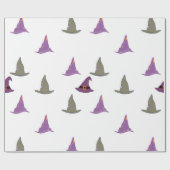 Papier Cadeau Joli cadeau Halloween sorcière casquette (Plat)