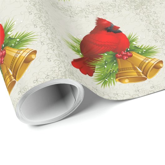 Papier Cadeau Joli Cardinal Elegant Enveloppement Cadeau - SRF (Coin rond)