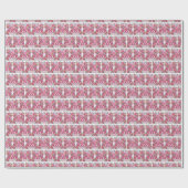 Papier Cadeau Joli carrelage filles baby shower (Plat)