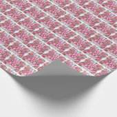 Papier Cadeau Joli carrelage filles baby shower (Coin)