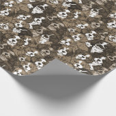 Papier Cadeau Joli Chien Brown Puppy Art (Coin)