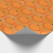 Papier Cadeau Joli Citrouille Halloween Baby shower d'aquarelle (Coin)