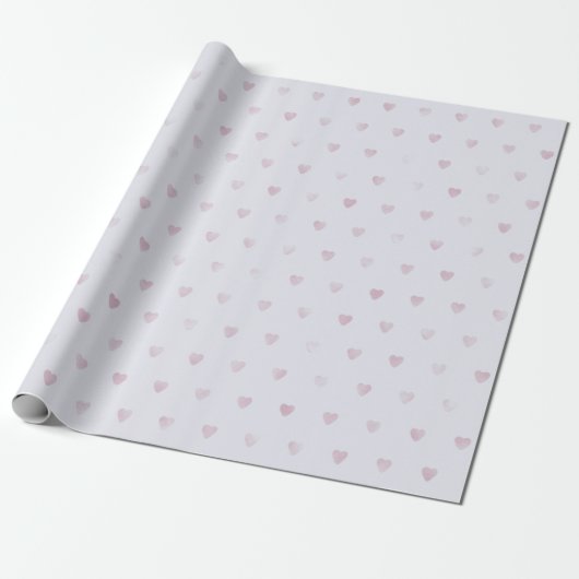 Papier Cadeau Joli Coeur Lilac (Déroulé)
