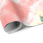 Papier Cadeau Joli Corail Fleuri<br><div class="desc">Joli papier d'emballage wedding shower dans un motif de fleur de corail et d'aquarelle rose. L'arrière - plan de corail peut être commuté en n'importe quelle couleur,  adaptée à n'importe quelle occasion spéciale.</div>