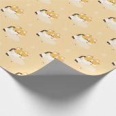 Papier Cadeau Joli Corgi fatigué (Coin)