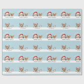 Papier Cadeau Joli coup d'oeil Père Noël cadeau emballage papier (Plat)