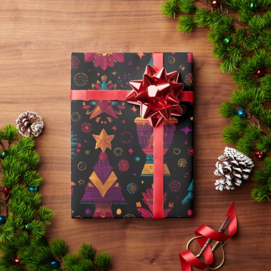 Papier Cadeau joli design (Cadeau de vacances)