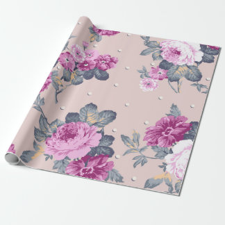 Papier Cadeau joli design de fleur illustration textile art, pat