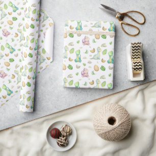 Papier Cadeau Joli Dinosaure