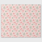 Papier Cadeau Joli Doodles Fun Noël Cadeau de Noël (Plat)