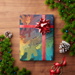 Papier Cadeau Joli emballage coloré de fête pour les fêtes de No