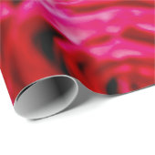 Papier Cadeau Joli Ensemble De Roses Rouges (Coin rond)