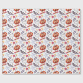 Papier Cadeau Joli fantôme Halloween (Plat)
