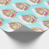 Papier Cadeau Joli fentes Brown, Méditation sur un Motif Cloud (Coin)