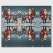 Papier Cadeau Joli festif coloré emballage de Noël (Plat)