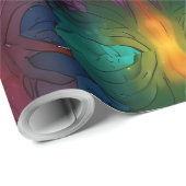 Papier Cadeau Joli festif coloré emballage de Noël (Coin rond)