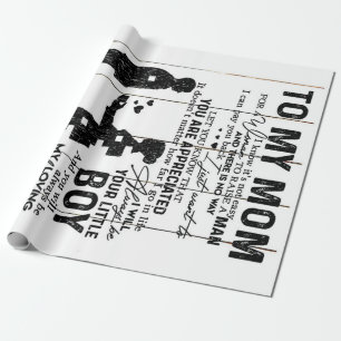 Papier Cadeau Joli Fils À Mon Mère Cadeau Jovely Family Cadeau