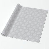 Papier Cadeau joli flacon cadeau gris argent (Déroulé)