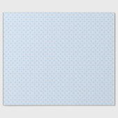 Papier Cadeau Joli flocon de neige bleu glace Noël bleu clair (Plat)