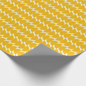 Papier Cadeau Joli Formes géométriques Jaunes Design Moderne Chi (Coin)