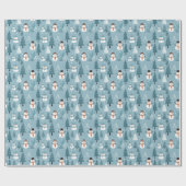 Papier Cadeau Joli hiver des neiges (Plat)