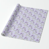 Papier Cadeau Joli Iris Violet (Déroulé)