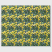 Papier Cadeau Joli Iriss Jaunes (Plat)