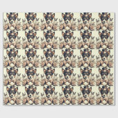 Papier Cadeau Joli Jouet Vintage Fox Terrier (Plat)