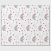 Papier Cadeau Joli lapin. (Plat)